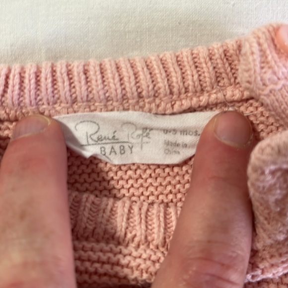 0-3M Rene Rofe knit deer sweater - Picture 3 of 3